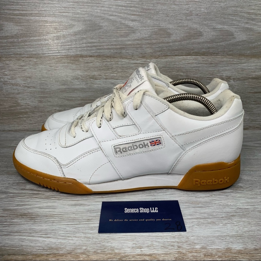 Reebok Classic Workout Plus White Sneakers Tennis Shoes